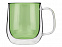 Цветная кружка Ubud с двойными стенками, зеленый с логотипом в Белгороде заказать по выгодной цене в кибермаркете AvroraStore