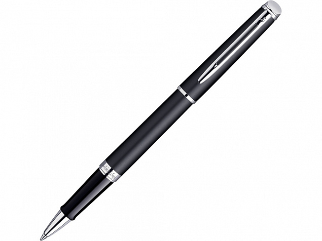 Ручка роллер «Hemisphere Matt Black CT F» с логотипом в Белгороде заказать по выгодной цене в кибермаркете AvroraStore
