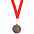 Медаль наградная на ленте  "Серебро" с логотипом в Белгороде заказать по выгодной цене в кибермаркете AvroraStore