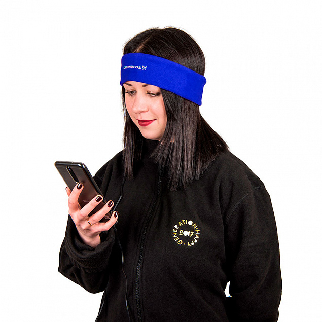Повязка на голову MARKIZ с наушниками с логотипом в Белгороде заказать по выгодной цене в кибермаркете AvroraStore