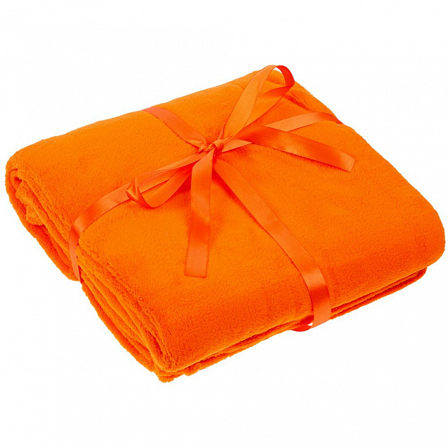 Плед Plush, оранжевый с логотипом в Белгороде заказать по выгодной цене в кибермаркете AvroraStore