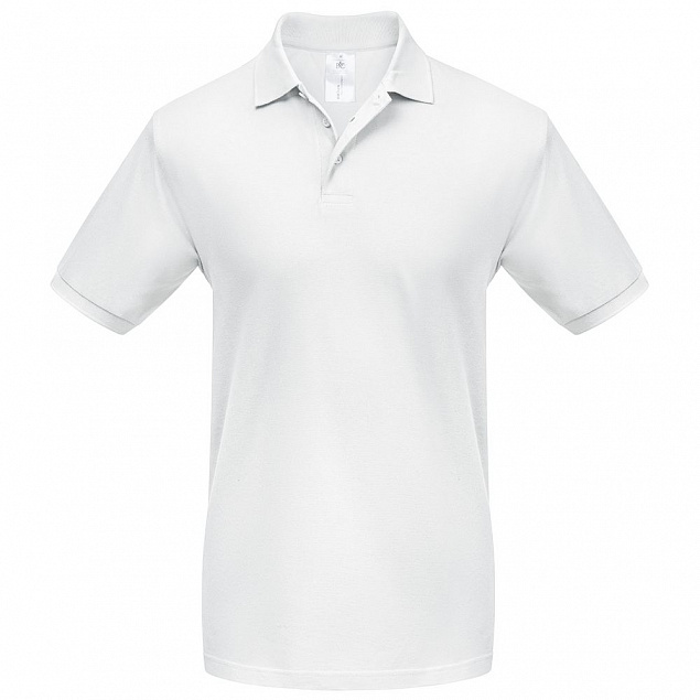 Рубашка поло Heavymill белая с логотипом в Белгороде заказать по выгодной цене в кибермаркете AvroraStore