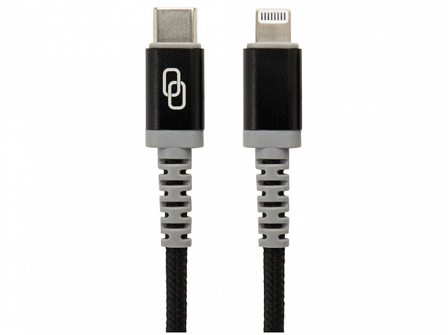 MFI-кабель с разъемами USB-C и Lightning «ADAPT» с логотипом в Белгороде заказать по выгодной цене в кибермаркете AvroraStore