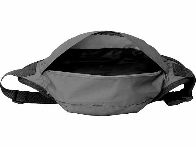 Светоотражающая сумка на пояс Extra Reflect, серый с логотипом в Белгороде заказать по выгодной цене в кибермаркете AvroraStore