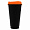 Стакан с крышкой Color Cap Black, черный с логотипом в Белгороде заказать по выгодной цене в кибермаркете AvroraStore