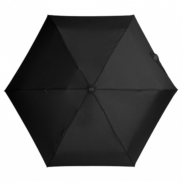 Зонт складной Five, черный с логотипом в Белгороде заказать по выгодной цене в кибермаркете AvroraStore