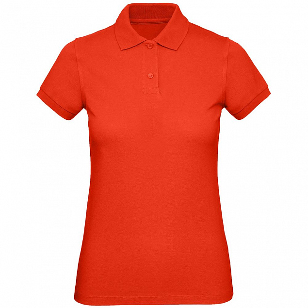 Рубашка поло женская Inspire, красная с логотипом в Белгороде заказать по выгодной цене в кибермаркете AvroraStore
