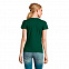 Футболка женская IMPERIAL WOMEN XL тёмно-зелёный 100% хлопок 190г/м2 с логотипом в Белгороде заказать по выгодной цене в кибермаркете AvroraStore