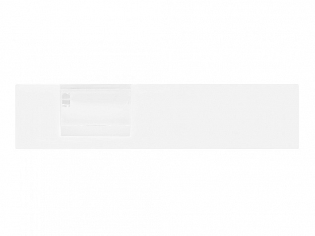 Подставка под ручку и скрепки Потакет, белый/прозрачный с логотипом в Белгороде заказать по выгодной цене в кибермаркете AvroraStore