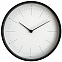 Часы настенные Lacky, белые с черным с логотипом в Белгороде заказать по выгодной цене в кибермаркете AvroraStore