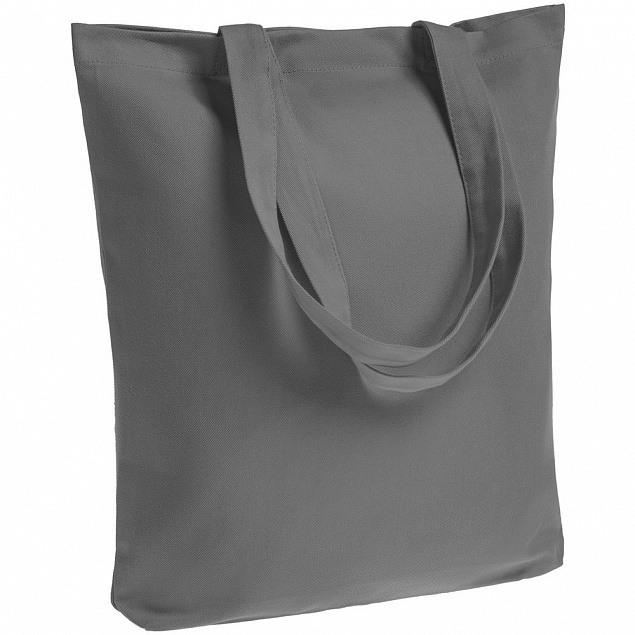 Холщовая сумка Avoska, темно-серая с логотипом в Белгороде заказать по выгодной цене в кибермаркете AvroraStore