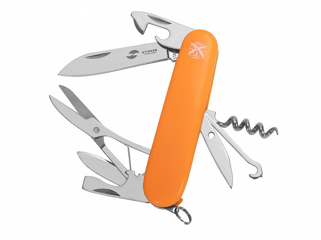 Нож перочинный, 90 мм, 13 функций с логотипом в Белгороде заказать по выгодной цене в кибермаркете AvroraStore