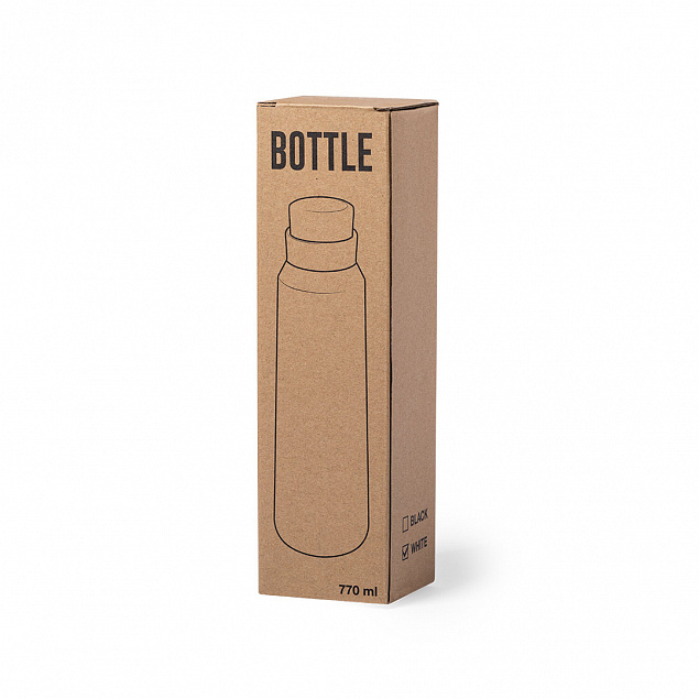 Бутылка для воды ANUKIN, черный, 770 мл, нержавеющая сталь с логотипом в Белгороде заказать по выгодной цене в кибермаркете AvroraStore