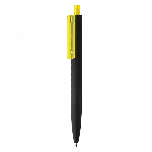 Черная ручка X3 Smooth Touch, желтый с логотипом в Белгороде заказать по выгодной цене в кибермаркете AvroraStore