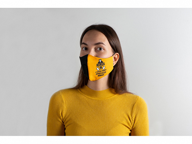 Гигиеническая маска для лица многоразовая с люверсом, для сублимации в крое с логотипом в Белгороде заказать по выгодной цене в кибермаркете AvroraStore