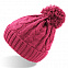 Шапка VOGUE,  ярко-розовый, верх: 100% акрил, подкладка: 100% полиэстер с логотипом в Белгороде заказать по выгодной цене в кибермаркете AvroraStore