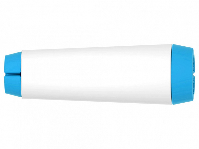 Держатель для кабеля Тwisti, голубой/белый с логотипом в Белгороде заказать по выгодной цене в кибермаркете AvroraStore