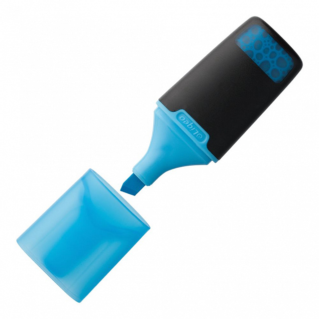 Маркер текстовый Liqeo Mini, голубой с логотипом в Белгороде заказать по выгодной цене в кибермаркете AvroraStore