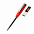 Ручка металлическая Memphys c флешкой, красный с логотипом в Белгороде заказать по выгодной цене в кибермаркете AvroraStore
