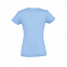 Футболка женская IMPERIAL WOMEN XXL небесно-голубой 100% хлопок 190г/м2 с логотипом в Белгороде заказать по выгодной цене в кибермаркете AvroraStore