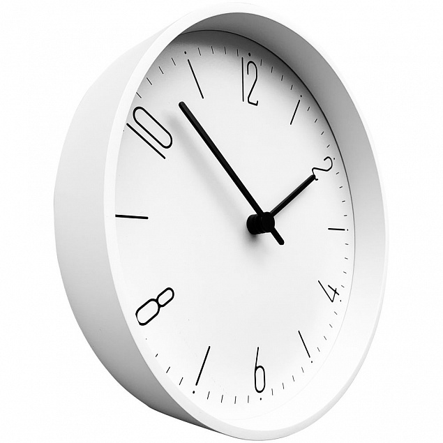 Часы настенные Casper, белые с логотипом в Белгороде заказать по выгодной цене в кибермаркете AvroraStore