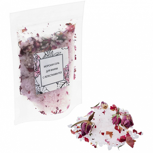 Соль для ванны Feeria, с розой с логотипом в Белгороде заказать по выгодной цене в кибермаркете AvroraStore