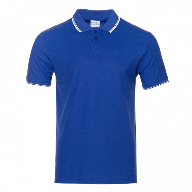 Рубашка поло Рубашка мужская 04T Синий с логотипом в Белгороде заказать по выгодной цене в кибермаркете AvroraStore