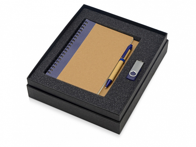 Подарочный набор Essentials с флешкой и блокнотом А5 с ручкой с логотипом в Белгороде заказать по выгодной цене в кибермаркете AvroraStore