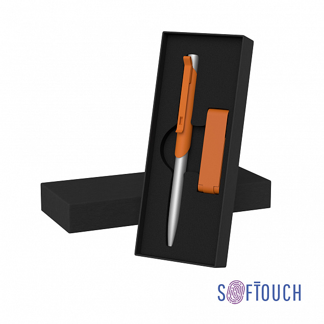 Набор ручка "Skil" + флеш-карта "Case" 8 Гб в футляре, покрытие soft touch с логотипом в Белгороде заказать по выгодной цене в кибермаркете AvroraStore