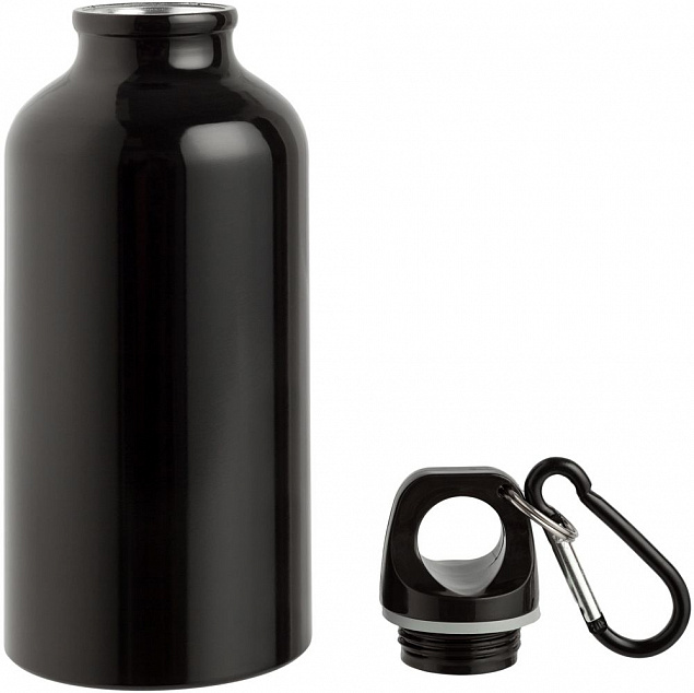 Бутылка для спорта Re-Source, черная с логотипом в Белгороде заказать по выгодной цене в кибермаркете AvroraStore