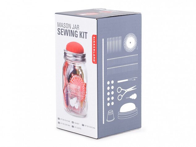 Швейный набор в банке Sewing Kit с логотипом в Белгороде заказать по выгодной цене в кибермаркете AvroraStore