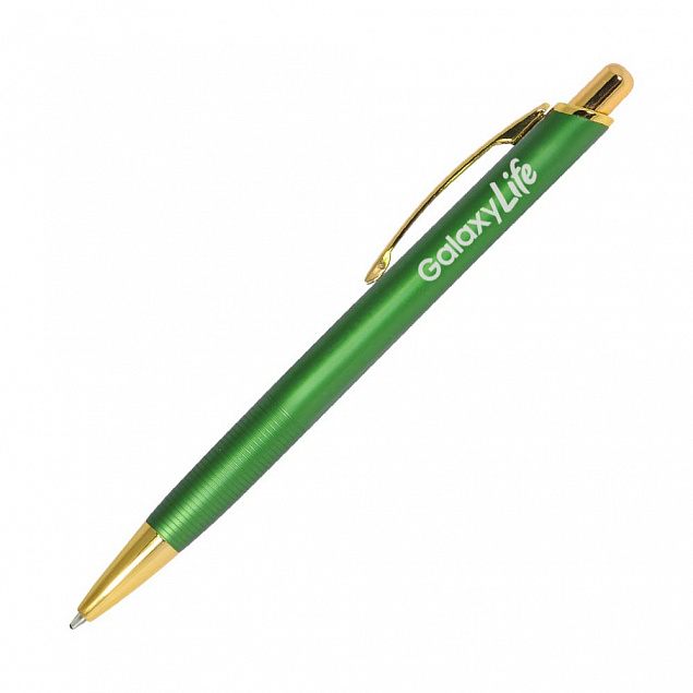 Шариковая ручка Cardin, зеленая/золото с логотипом в Белгороде заказать по выгодной цене в кибермаркете AvroraStore