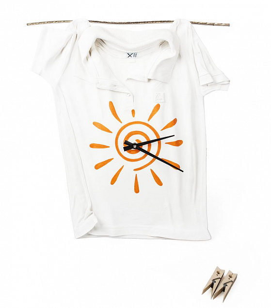 Часы «Рубашка», белые с логотипом в Белгороде заказать по выгодной цене в кибермаркете AvroraStore