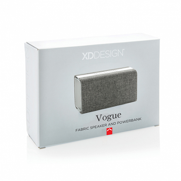 Колонка с зарядным устройством Vogue  с логотипом в Белгороде заказать по выгодной цене в кибермаркете AvroraStore