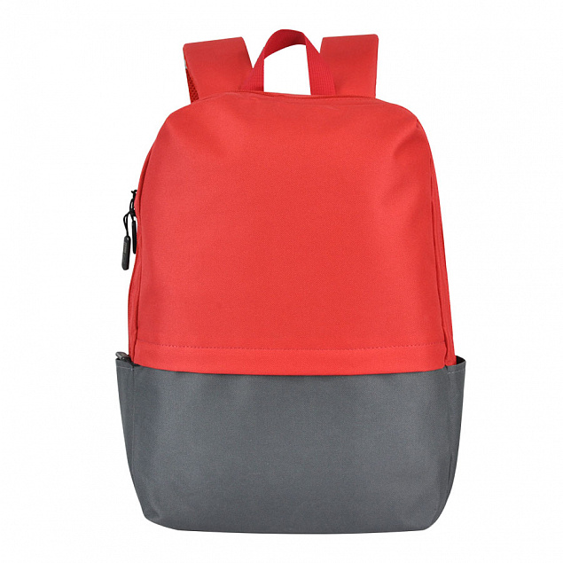 Рюкзак Eclat, красный/серый, 43 x 31 x 10 см, 100% полиэстер 600D с логотипом в Белгороде заказать по выгодной цене в кибермаркете AvroraStore