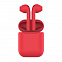 Наушники беспроводные с зарядным боксом TWS AIR SOFT, цвет красный  с логотипом в Белгороде заказать по выгодной цене в кибермаркете AvroraStore