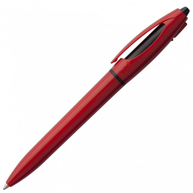 Ручка шариковая S! (Си), красная с логотипом в Белгороде заказать по выгодной цене в кибермаркете AvroraStore