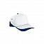 Бейсболка FORT (белая) - Темно-синий XX с логотипом в Белгороде заказать по выгодной цене в кибермаркете AvroraStore
