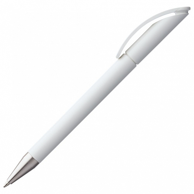 Ручка шариковая Prodir DS3 TPC, белая с логотипом в Белгороде заказать по выгодной цене в кибермаркете AvroraStore