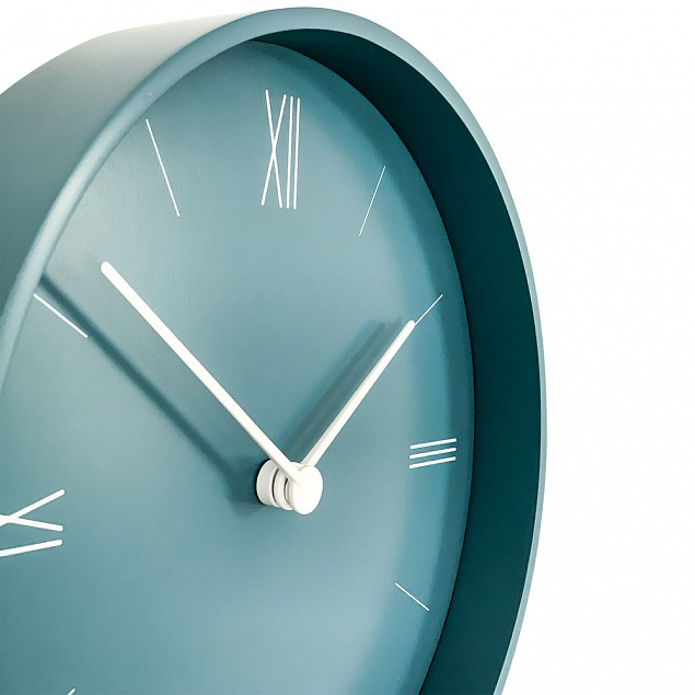 Часы настенные Goody, серо-голубые с логотипом в Белгороде заказать по выгодной цене в кибермаркете AvroraStore