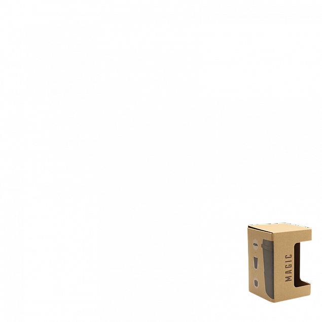 Коробка для кружки &quot;Magic&quot;с окном, коричневый с логотипом в Белгороде заказать по выгодной цене в кибермаркете AvroraStore