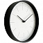 Часы настенные Lacky, белые с черным с логотипом в Белгороде заказать по выгодной цене в кибермаркете AvroraStore