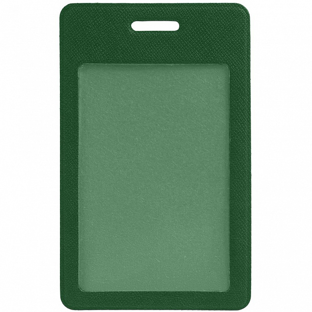 Чехол для пропуска Devon, темно-зеленый с логотипом в Белгороде заказать по выгодной цене в кибермаркете AvroraStore