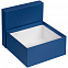 Коробка Satin, большая, синяя с логотипом в Белгороде заказать по выгодной цене в кибермаркете AvroraStore