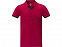 Morgan Двухцветное мужское поло с коротким рукавом , красный с логотипом в Белгороде заказать по выгодной цене в кибермаркете AvroraStore