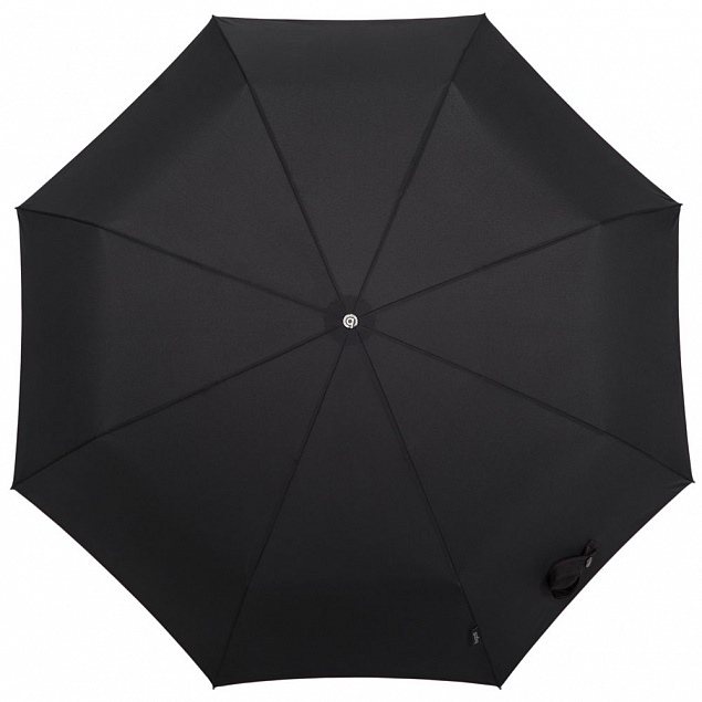 Складной зонт Gran Turismo Carbon, черный с логотипом в Белгороде заказать по выгодной цене в кибермаркете AvroraStore
