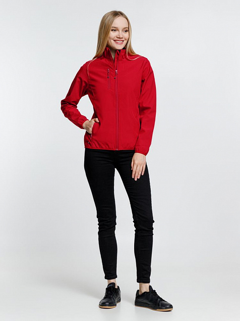 Куртка женская Radian Women, красная с логотипом в Белгороде заказать по выгодной цене в кибермаркете AvroraStore