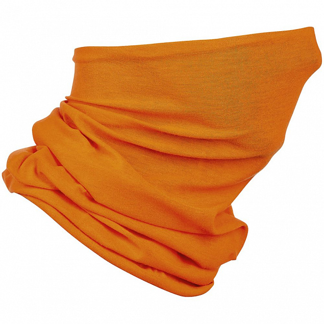 Многофункциональная бандана Bolt, оранжевая с логотипом в Белгороде заказать по выгодной цене в кибермаркете AvroraStore