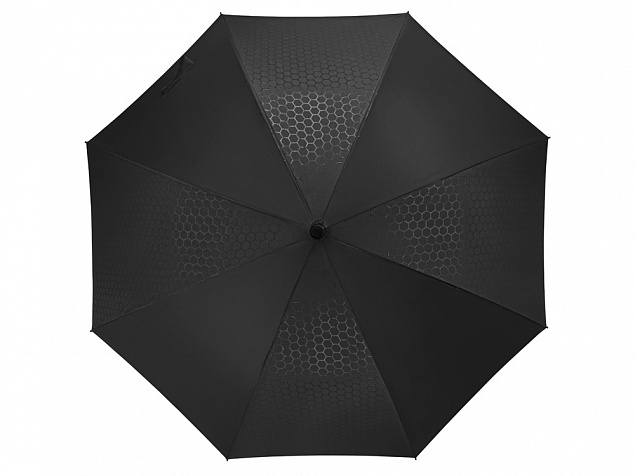 Зонт-трость полуавтомат Wetty с проявляющимся рисунком, черный с логотипом в Белгороде заказать по выгодной цене в кибермаркете AvroraStore