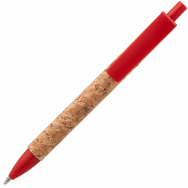 Ручка шариковая Grapho, красная с логотипом в Белгороде заказать по выгодной цене в кибермаркете AvroraStore